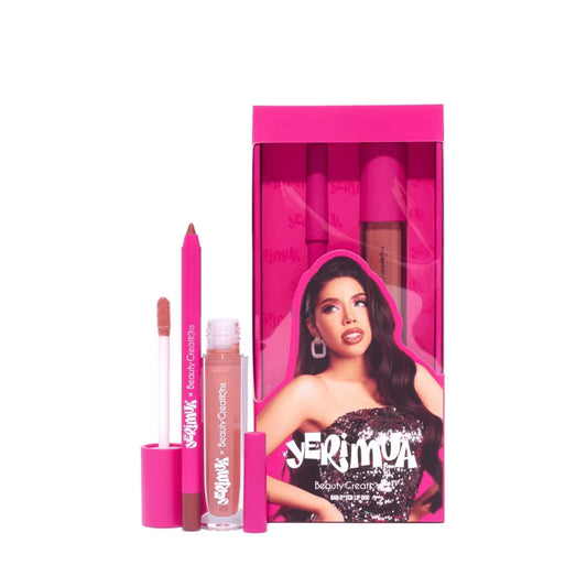 Beauty Creations - YeriMua Bad B*tch Lip Duo, Morena Lip Gloss & Yummy Gel Lip Liner, Caramel Brown, 2 Piece Set